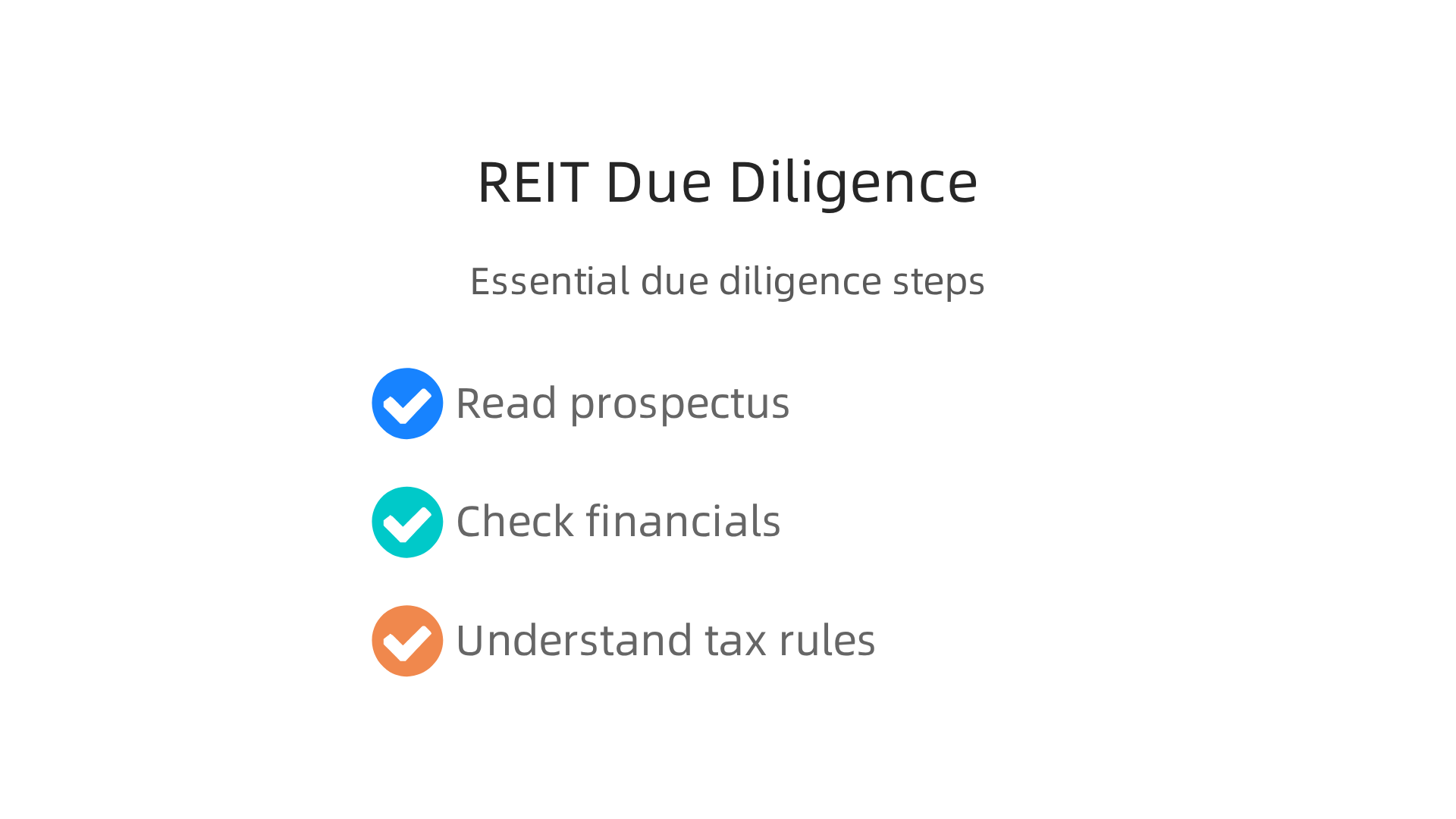 Essential steps for performing due diligence before investing in a Dubai REIT.